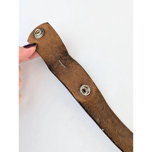 Vintage Tooled Leather Belt 47" Firefighter First Responder EMT Collectible Belt - Picture 6 of 8